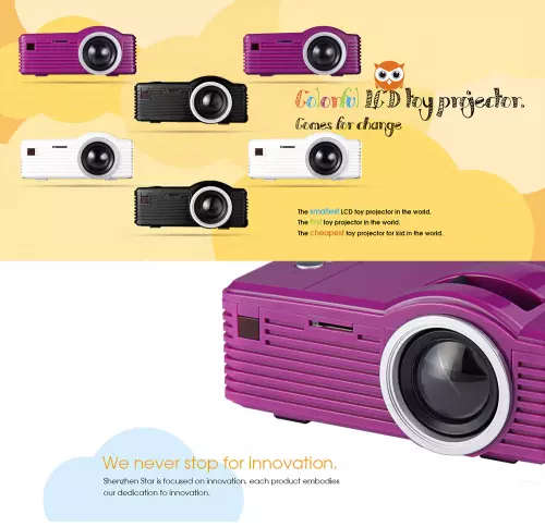 Local Stock - Smallest LED projector -  400 Lumens Brightness - HDMI, USB, AV