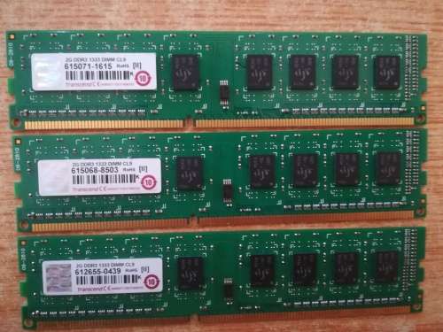 Transcend 6GB - DDR3 1333 Desktop RAM (2GB X 3)