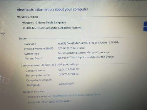 Lenovo G50-70 - i5 4210U - 8GB RAM - 1TB HDD