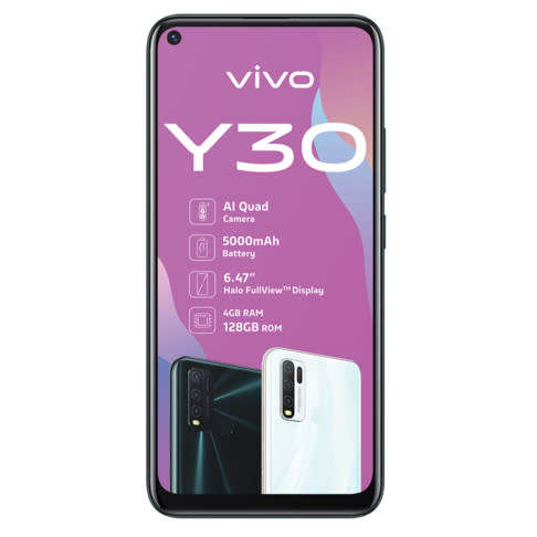 VIVO Y30 - 128GB Smartphone- Brand New Sealed - Emerald Black - Valued R5000