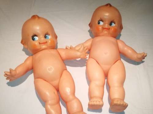 2 x Large Vintage Kewpie dolls