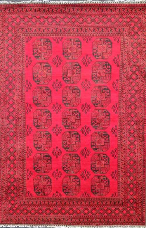 Premium Quality Handwoven Afghan Agcha Carpet 290cm x 198cm
