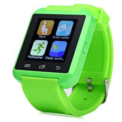 Splashproof U8S Smart Watch - Green (LOCAL STOCK)