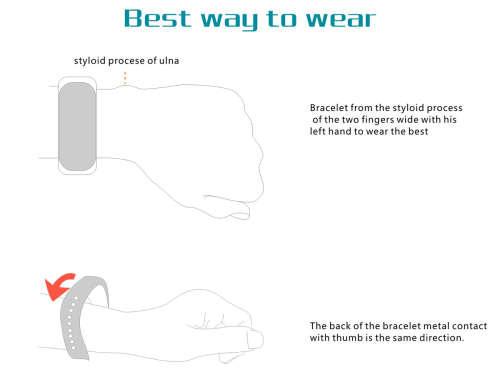 L18 Smart Bracelet - Blood Pressure & Heart Rate Monitor - Black