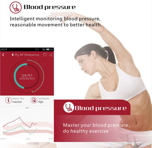L18 Smart Bracelet - Blood Pressure & Heart Rate Monitor - Black