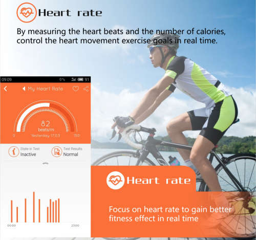L18 Smart Bracelet - Blood Pressure & Heart Rate Monitor - Black