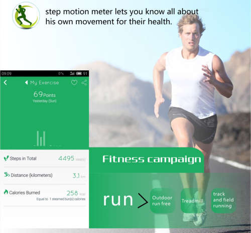 L18 Smart Bracelet - Blood Pressure & Heart Rate Monitor - Black