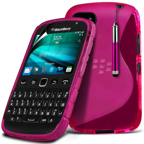 Blackberry 9720 Pink Gel Case With Stylus & Screen Protector