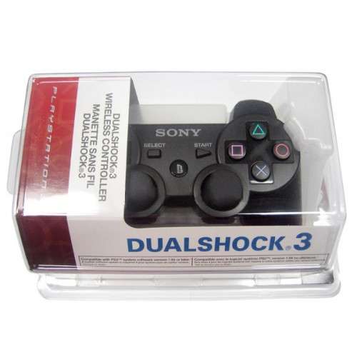 PS3 Black Dual Shock Control - New