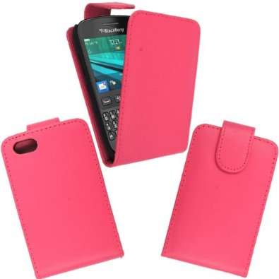 Blackberry 9720 Pink Flip Cover With Retractable Stylus & Screen Protector