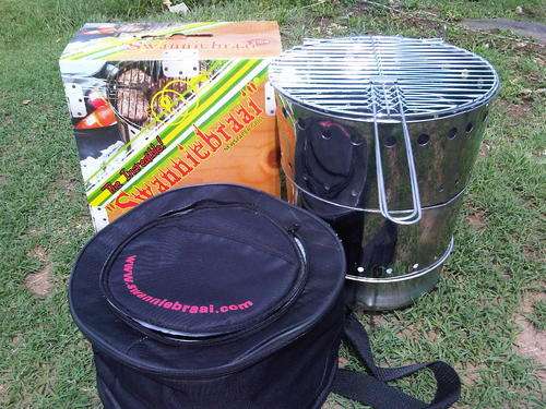 The "Incredible Swanniebraai!" Newspaper Wors Braai - Stainless Steel