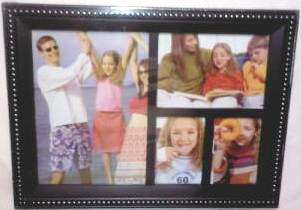 4 Picture Black Frame with Silver Border ***CRAZY SALE***