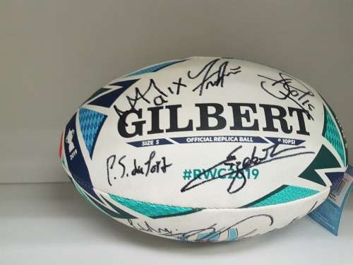 Official ReplicaWorld Cup Japan 2019 Gilbert Rugby Ball -Signed by 20 World Cup Winning Springboks!!