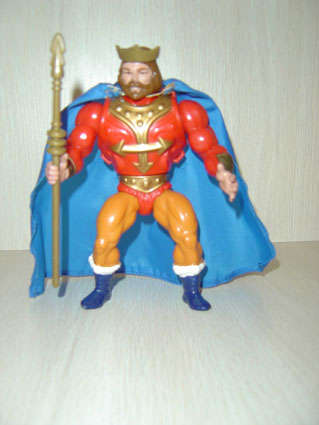 KING RANDOR + Weapons !!!! Rare !!! Masters of the Universe - He-man - Mattel