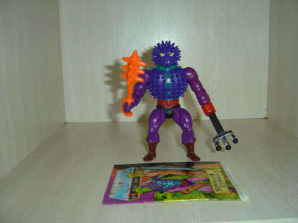 SPIKOR + Weapon + mini Comic !!!! Rare !!! Masters of the Universe - He-man - Mattel