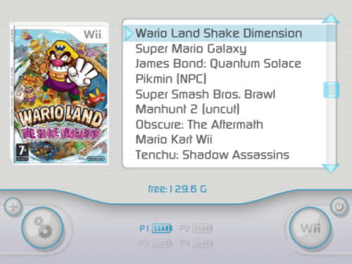 Nintendo Wii 500Gb external hard disk with 229 Games