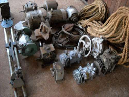 Rope Block, Sling's, Compressors, Reduction Gear Boxes, Electric Motors, Bench Grinder and Wood Lath