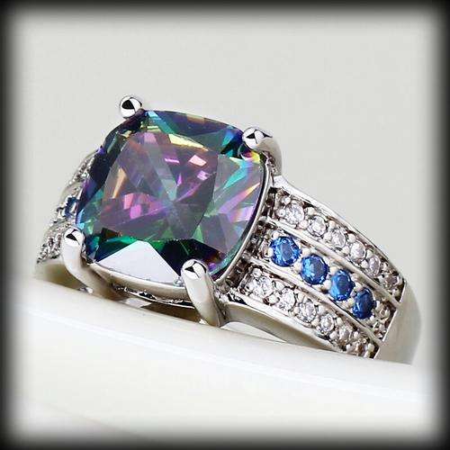.925 Mystic Topaz Gemstone Ladies Ring**Only One Avail**