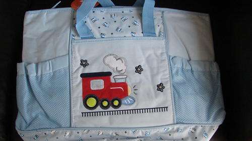 Blue nappy bag