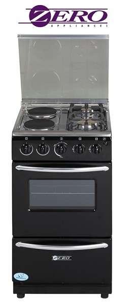 Zero Appliances 2 Burner Gas + 2 Elec Plates, Gas Oven