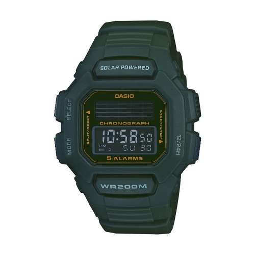 Casio Men's HDD-S100-3AVDF Green Solar Digital 200M Watch