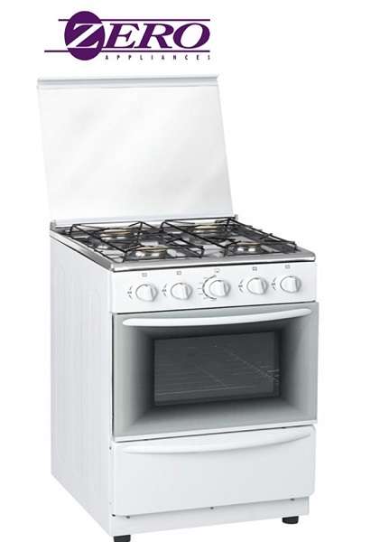 ZERO APPLIANCES 4 BURNER WHITE GAS STOVE
