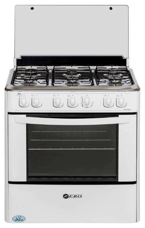 ZERO APPLIANCES 6 BURNER WHITE GAS STOVE (SHOP SOILED) - 34KG
