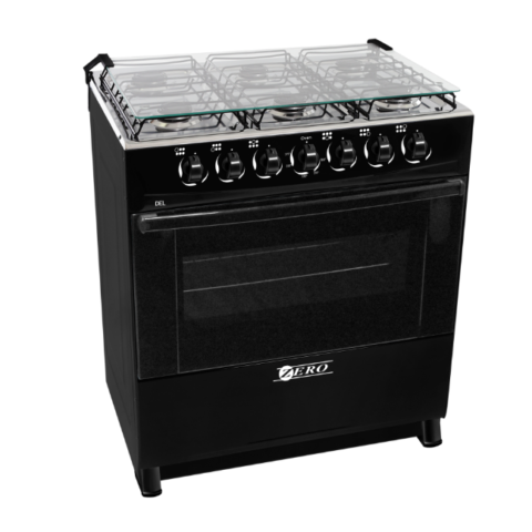 Zero Appliances 6 Buner Gas Stove - Black