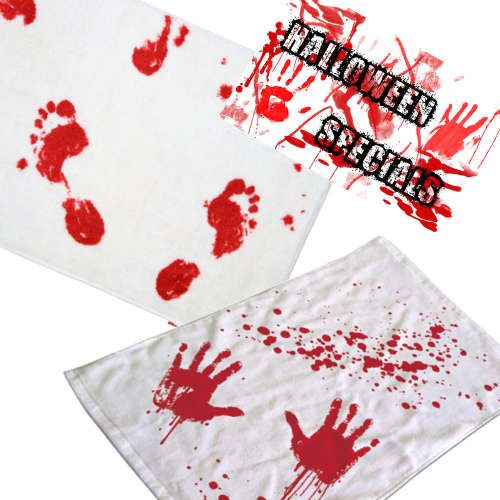 Spinning Hat Blood Bath Hand Towel & Bath Mat
