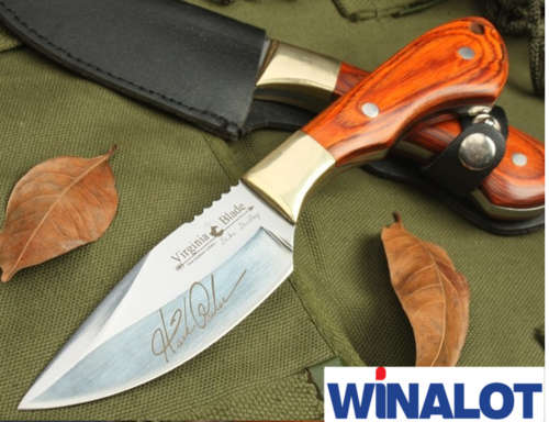 Beautifully Crafted Virginia Blade Fixed Blade with Leather Sheath
