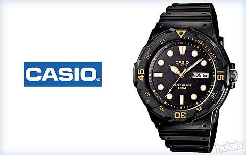 Casio Men's Black Dial Resin Band Watch - MRW-200H-1EVDF