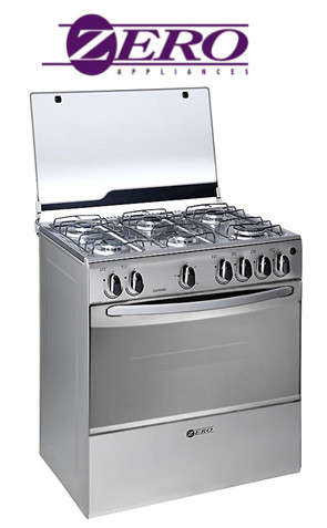Zero Appliances 6 Burner Metallic Gas Stove With Grill