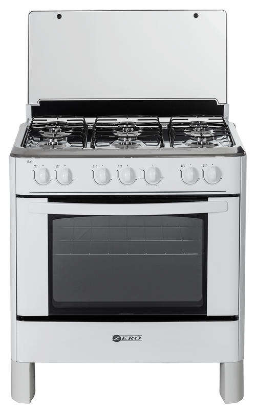 Zero Appliances 6 Burner White Gas Stove