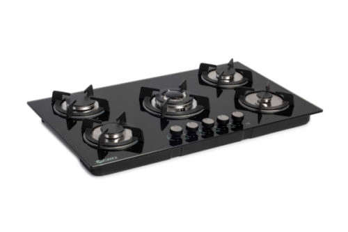 ZERO APPLIANCES 5 BURNER GLASS TOP GAS HOB