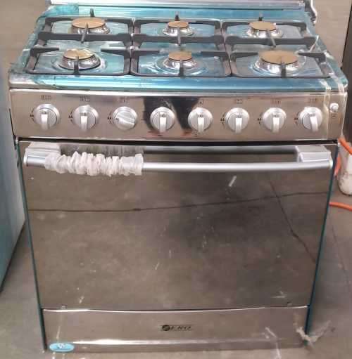 6 Burner Stainless Steel LP Gas Stove - Factory Seconds (NOT BOXED)