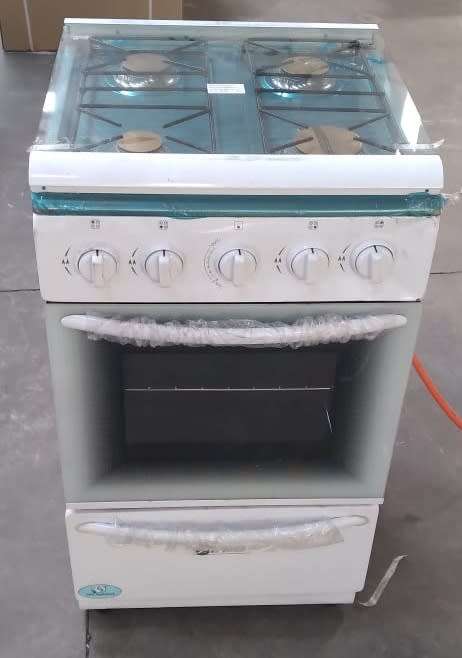 Zero Appliances 4 Burner White Gas Stove - FACTORY SECONDS (NOT BOXED)