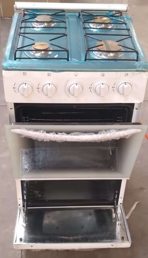 Zero Appliances 4 Burner White Gas Stove - FACTORY SECONDS (NOT BOXED)