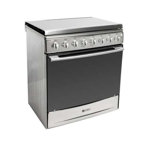 ZERO APPLIANCES 6 BURNER STAINLESS STEEL GAS STOVE