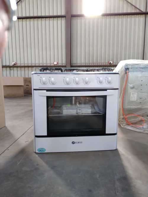 6 BURNER WHITE GAS STOVE - SECOND HAND - NOT BOXED