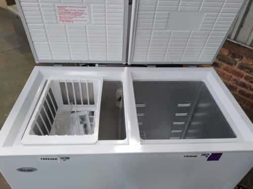 ZERO APPLIANCES 236L SIDE BY SIDE GAS ELECTRIC FRIDGE FREEZER - SHOP SOILED - NOT BOXED