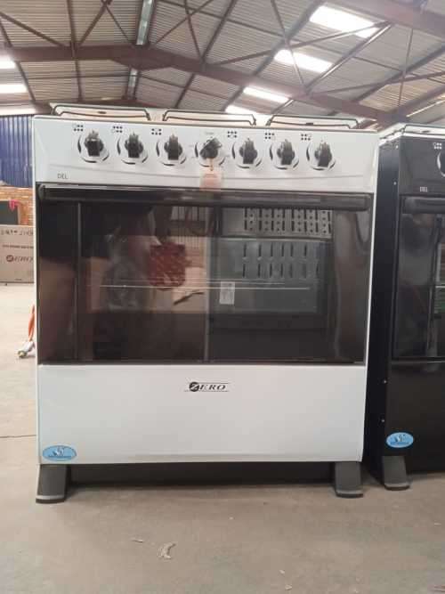 6 BURNER WHITE GAS STOVE - SHOP SOILED