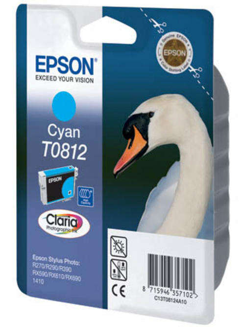 Epson Cyan T0812 Ink Cartridge