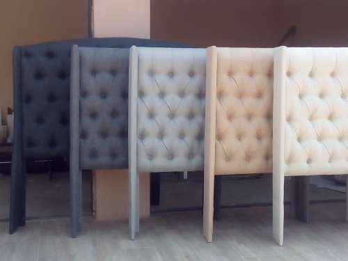 Celeste upholstered wingback headboard - King / Various