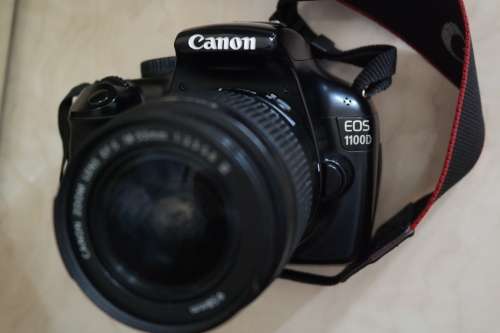 CANON EOS 1100D WITH 18-55MM IS LENS