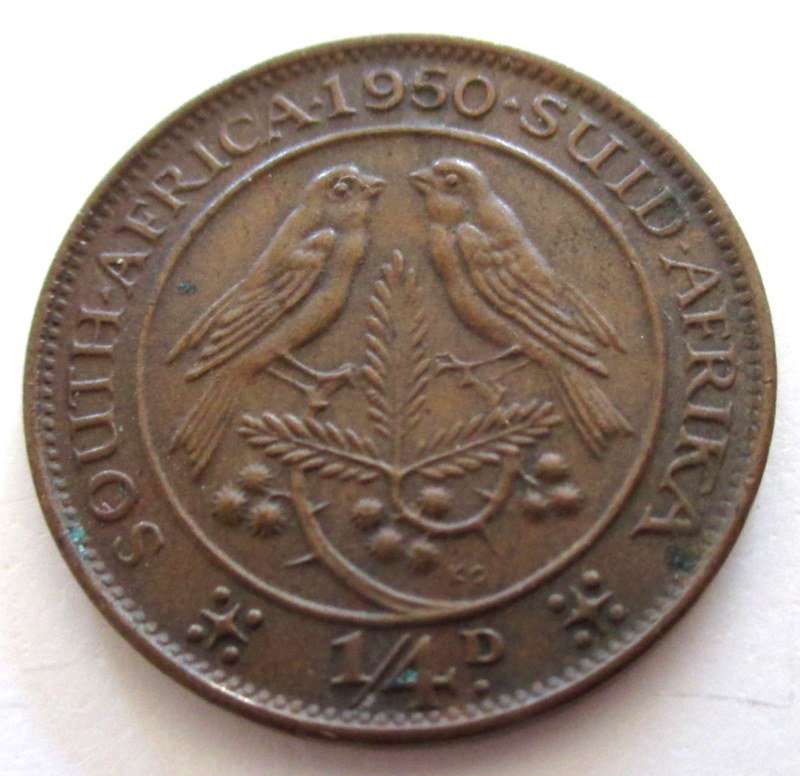A 1950 SOUTH AFRICAN FARTHING