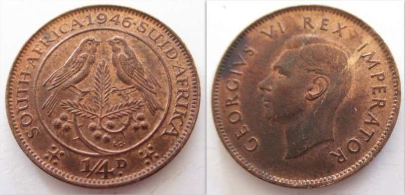 A 1946 SOUTH AFRICAN FARTHING