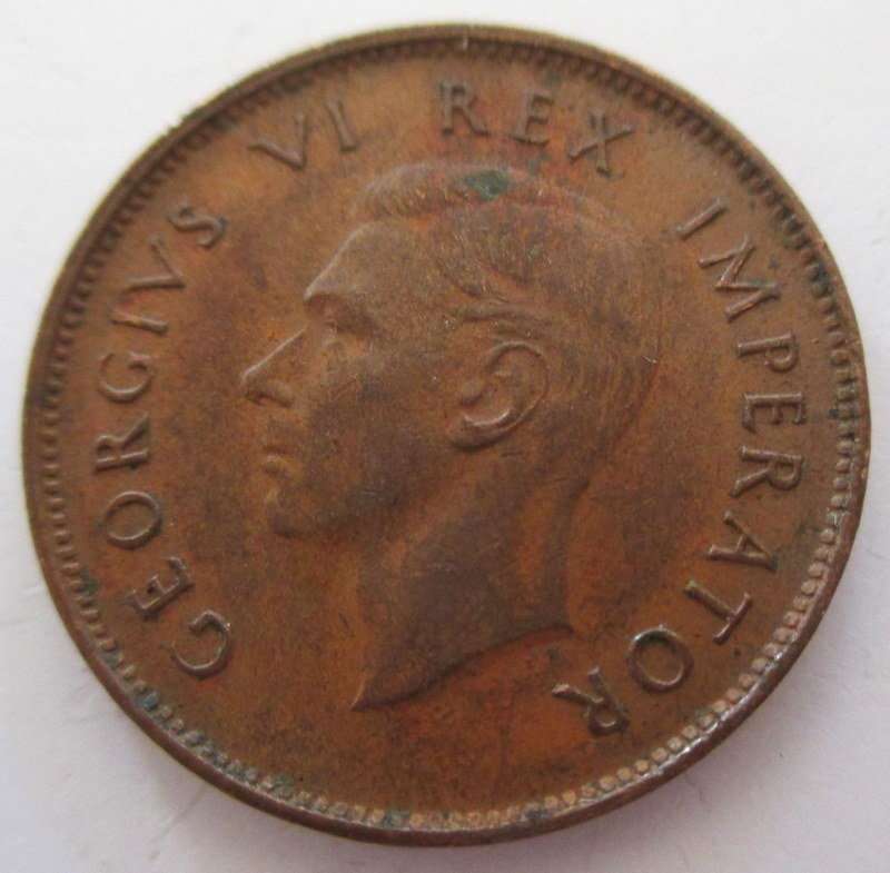 A 1943  SOUTH AFRICAN FARTHING