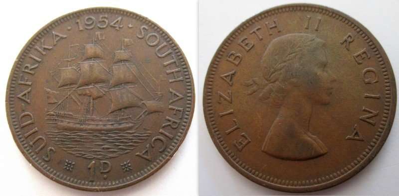 A 1954 SOUTH AFRICAN PENNY
