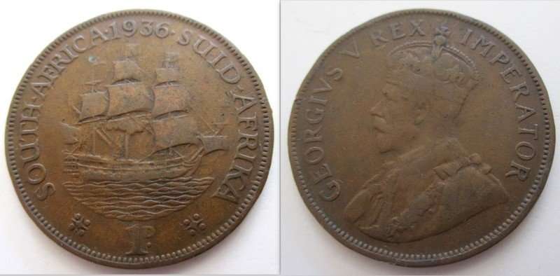 A 1936 SOUTH AFRICAN  PENNY