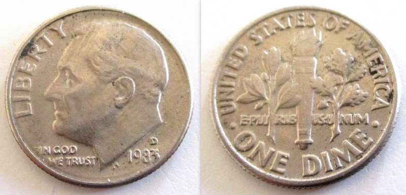 A 5 DOLLAR AMERICAN BANKNOTE AND A LOT OF AMERICAN COINS